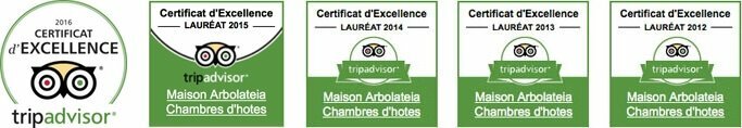 certificat d'excellence tripadvisor